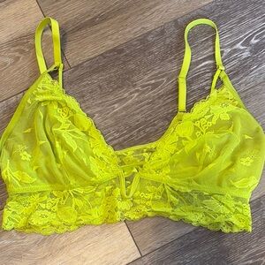 Lace Bralette in Vibrant Yellow